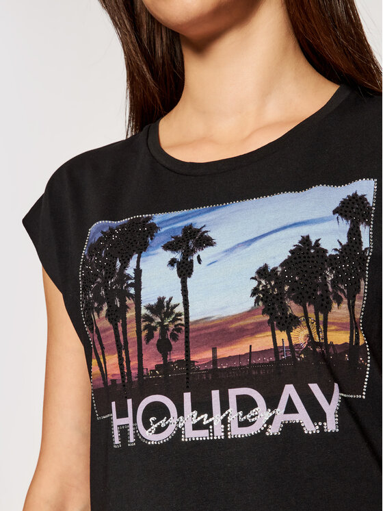 T-shirt WA1337 J5003 Nero Regular Fit