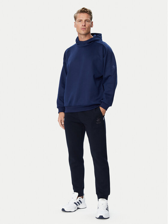 adidas adidas Majica dugih rukava Soft Lux Winter Knit KS0342 Plava Loose Fit