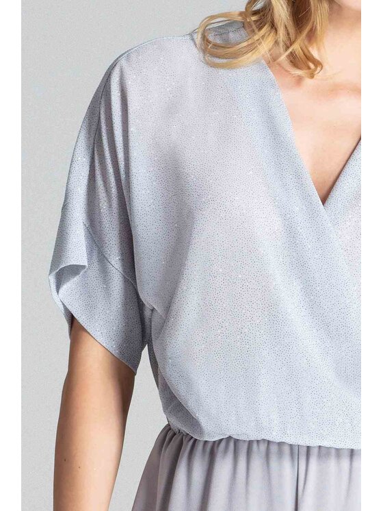 FIGL FIGLFIGL Jumpsuit M684 Grigio Regular Fit