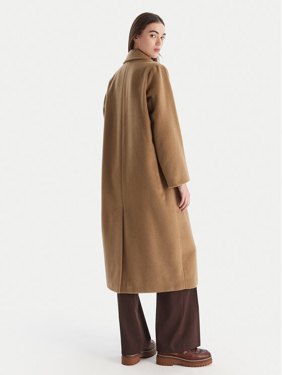 Weekend Max Mara Weekend Max Mara Palton de lână Zufolo 2525016092 Maro Regular Fit