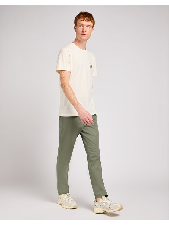 Lee Lee Jeansy SLIM CHINO Zielony Slim Fit