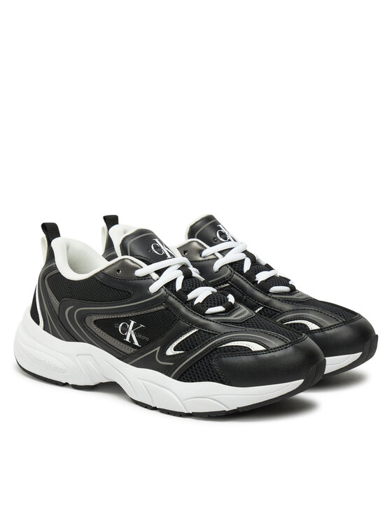 Calvin Klein Jeans Calvin Klein Jeans Αθλητικά Retro Tennis Mesh Ml YW0YW01807 Μαύρο