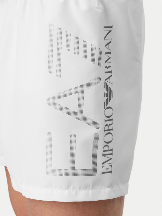 EA7 Emporio Armani EA7 Emporio Armani Plavecké šortky 7M002001 AF14497 M0076 Bílá Regular Fit
