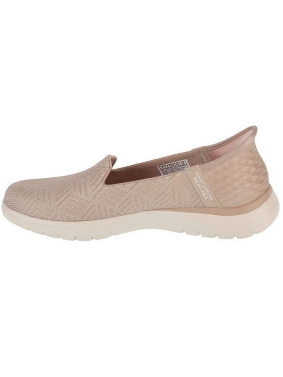 Skechers Skechers Półbuty Skechers Slip-Ins On The Go Flex - Clover Beżowy