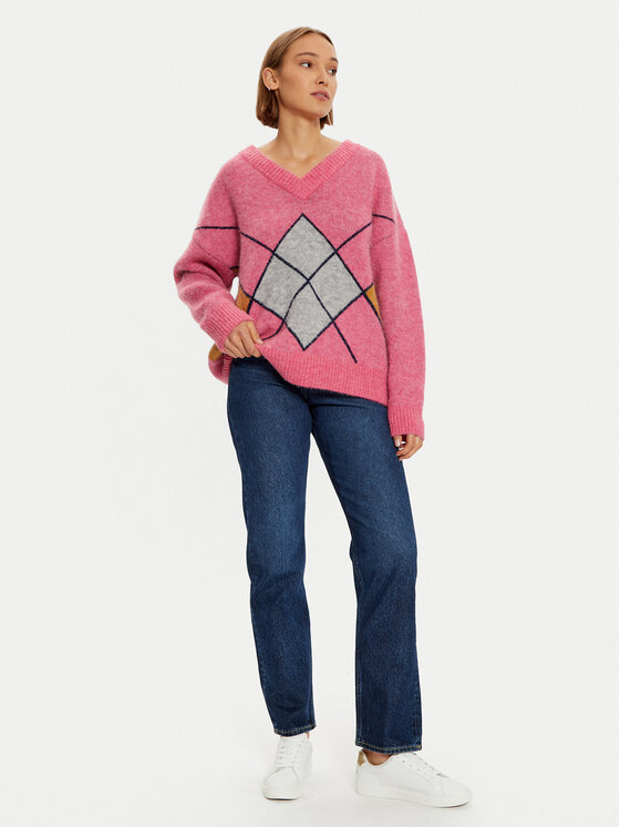 Mustang Mustang Sweater Dana 1015415 Rózsaszín Oversize