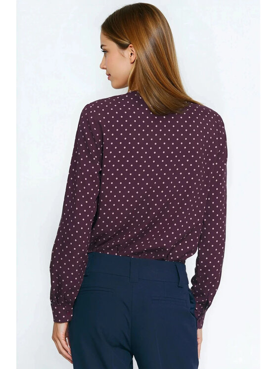 NIFE NIFE Halenka K91 Bordó Regular Fit