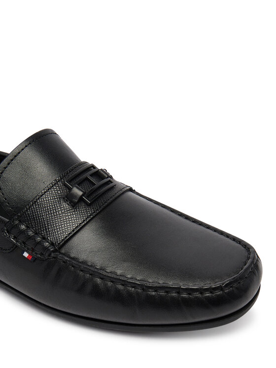 Tommy Hilfiger Tommy Hilfiger Мокасини Hardware Lth Driver FM0FM05855 Черен