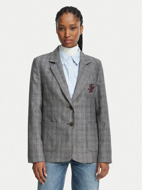 Tommy Hilfiger Tommy Hilfiger Sakko WW0WW52322 Grau Regular Fit