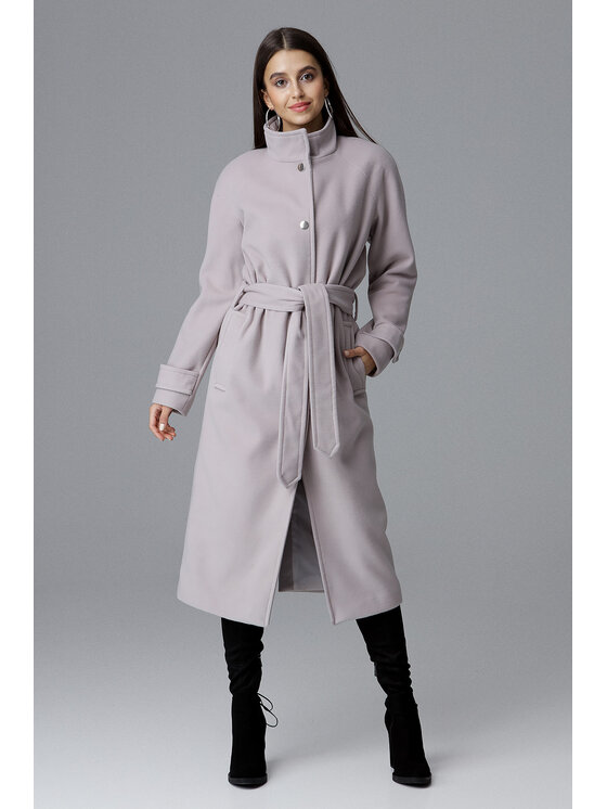 FIGL FIGL Παλτό M624 Μπεζ Regular Fit