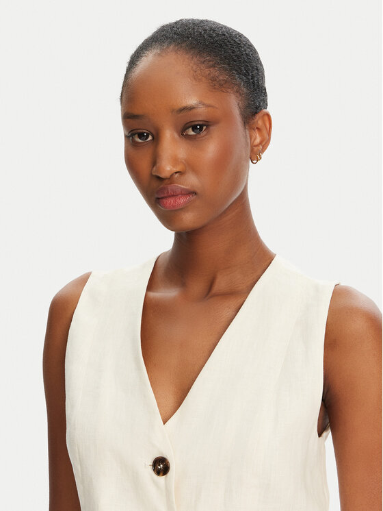 Marella Marella Gilet Anemone 2515151012 Écru Regular Fit