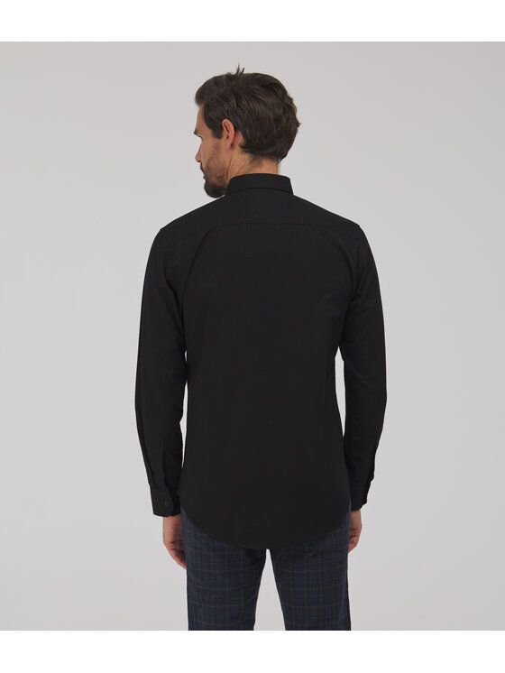 Lee Cooper Lee Cooper Koszula WINDSOR Czarny Slim Fit