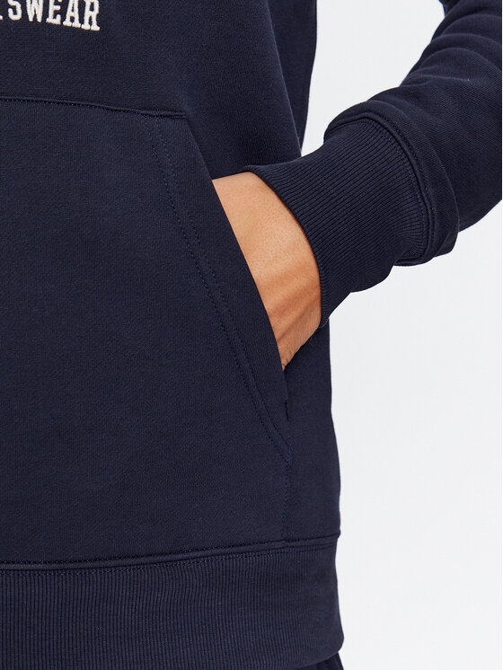 Gant Gant Majica dugih rukava Crest Hoodie 2006069 Tamnoplava Relaxed Fit
