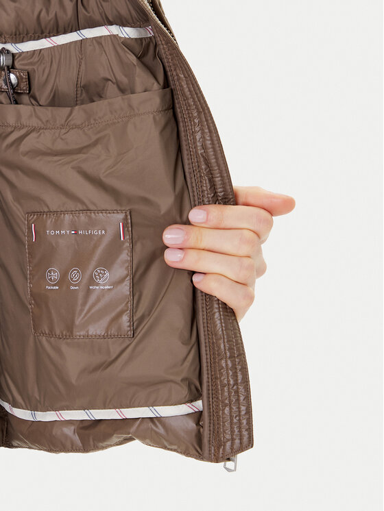 Tommy Hilfiger Tommy Hilfiger Αμάνικο Μπουφάν WW0WW45499 Καφέ Regular Fit