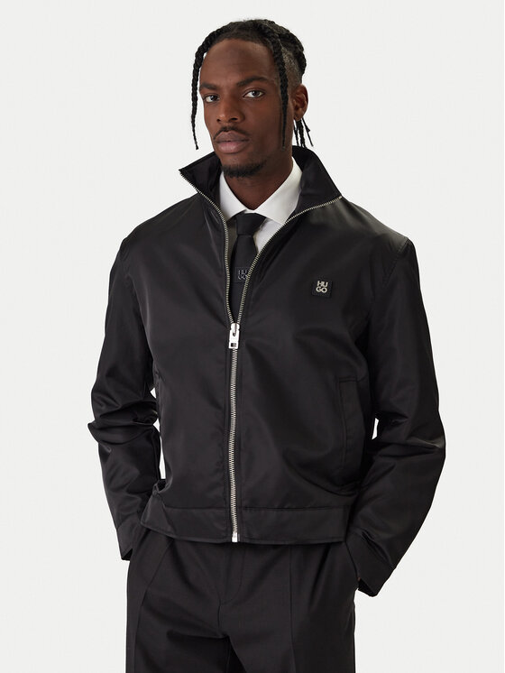 HUGO HUGO Демісезонна куртка Bapono 50552664 Чорний Regular Fit
