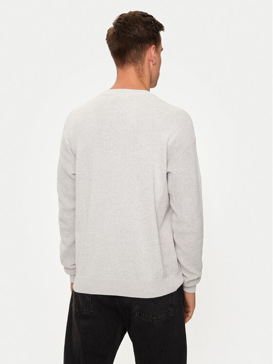 Calvin Klein Jeans Calvin Klein Jeans Sweter Monologo J30J325671 Szary Regular Fit