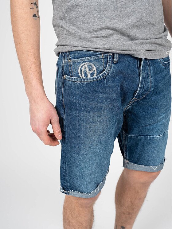 Pepe Jeans Pepe Jeans Σορτς PM800969 | Callen Short Reclaim Μπλε Regular Fit