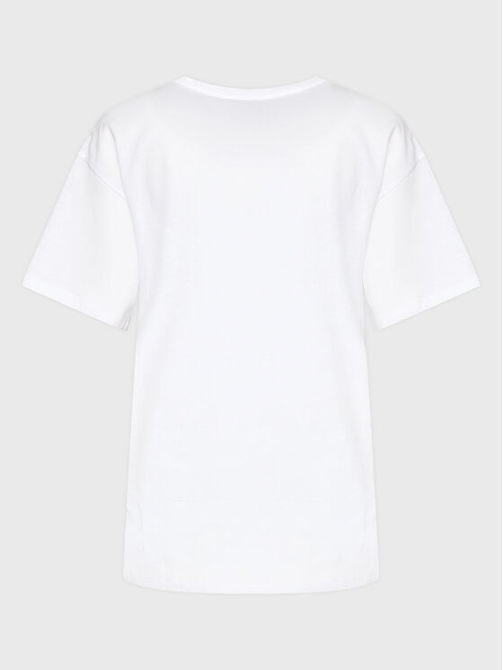 Ermanno Firenze Ermanno Firenze T-Shirt D42EL036EK8 Biały Regular Fit