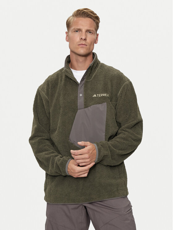 adidas adidas Fleecejacke Terrex XPLORIC IN0011 Grün Regular Fit