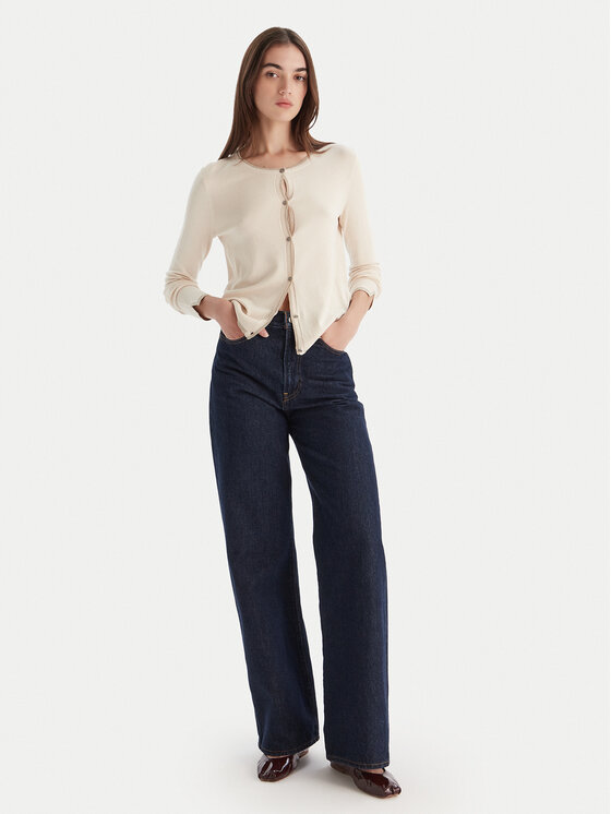 Liu Jo Liu Jo Strickjacke MF5225 MS49I Écru Regular Fit