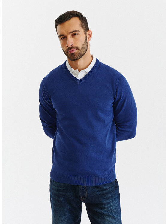Pako Lorente Pako Lorente Sweter P23SB-2X-001 Niebieski Regular Fit