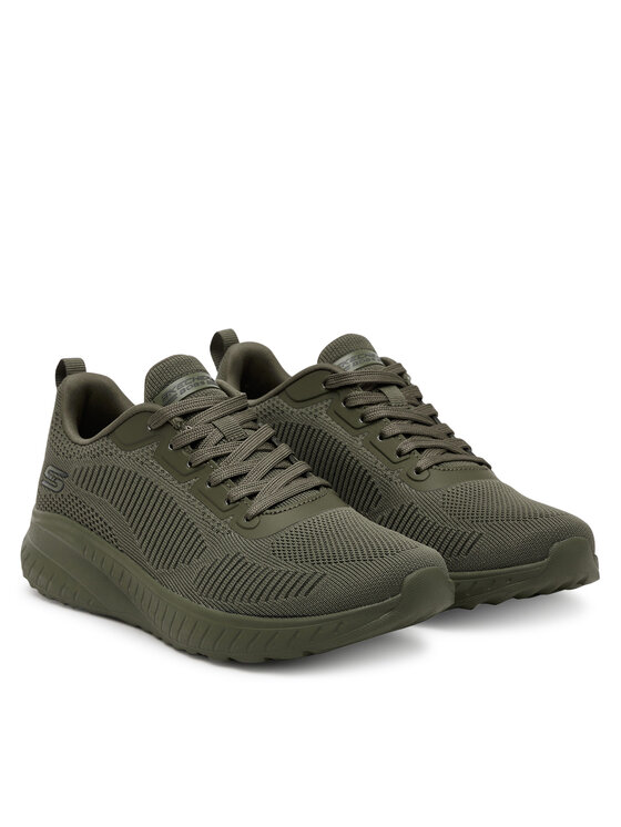 Skechers Skechers Sneakersy Bobs Squad Chaos - Face Off Zielony