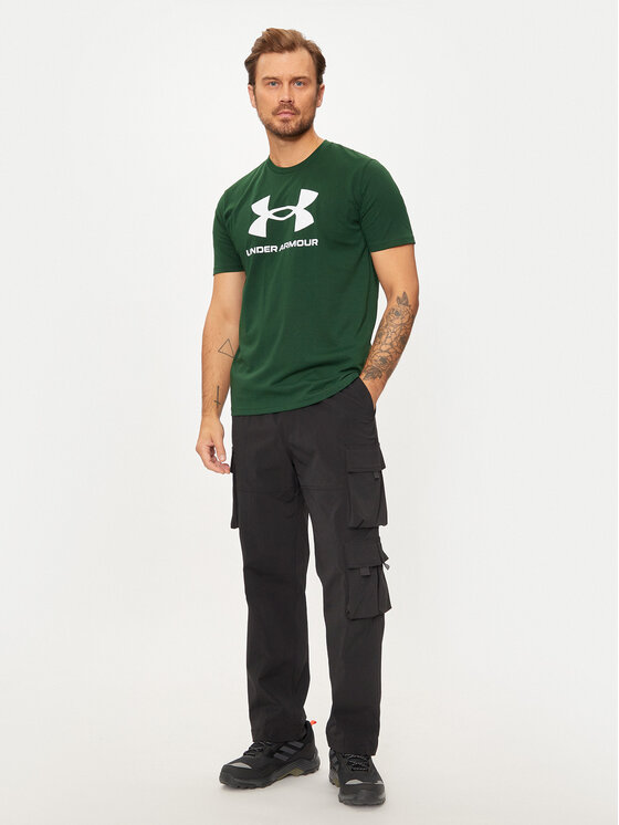 Under Armour Under Armour T-Shirt Ua Sportstyle Logo Update Ss 1382911 Zielony Loose Fit