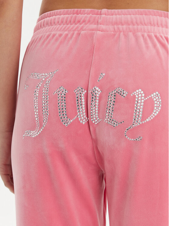 Juicy Couture Juicy Couture Teplákové kalhoty Tina JCAPW045 Růžová Regular Fit