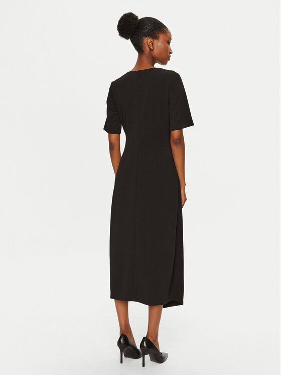 DKNY DKNY Kokteilinė suknelė DD4H1B66 Juoda Slim Fit