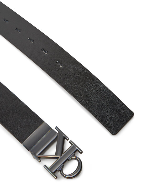 Calvin Klein Jeans Calvin Klein Jeans Moški pas Monogram Plaque Buckle 35Mm Adj/Rev LV04G7026G Črna