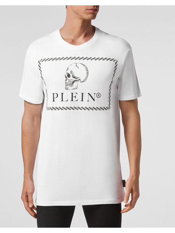 PHILIPP PLEIN PHILIPP PLEIN T-Shirt 7477 Biały Regular Fit