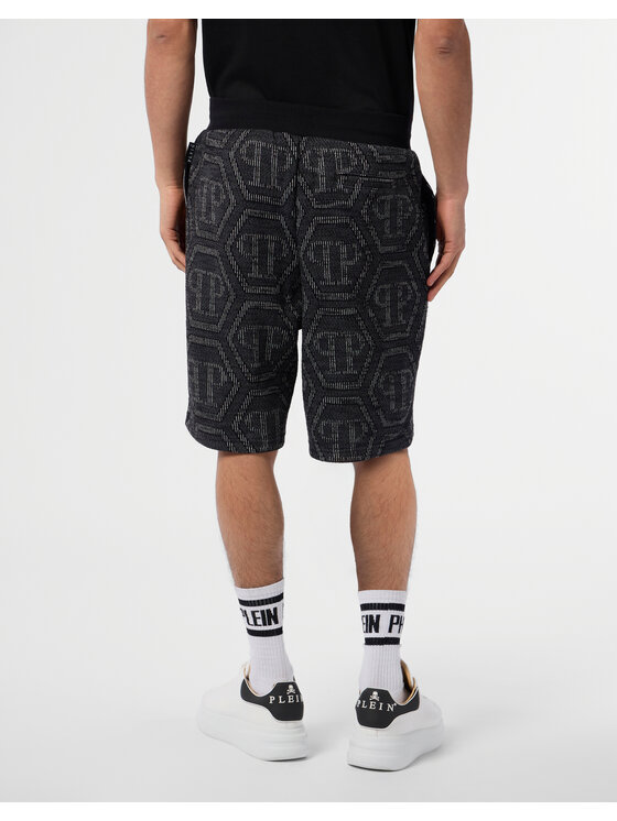 PHILIPP PLEIN PHILIPP PLEIN Szorty sportowe 29882 Czarny Jogger Fit