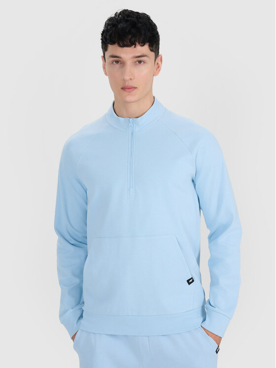 4F 4F Bluza BASKET Niebieski jasny Regular Fit