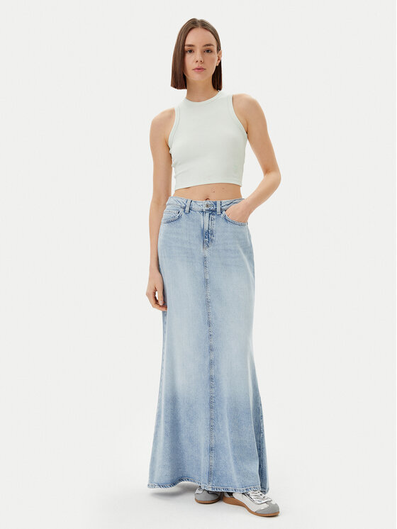 Guess Guess Top V3GP19 K8RT2 Écru Slim Fit