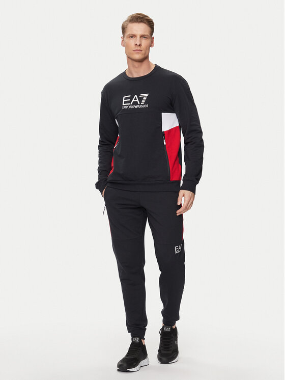 EA7 Emporio Armani EA7 Emporio Armani Mikina 3DPM14 PJLIZ 1578 Tmavomodrá Regular Fit