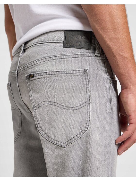 Lee Lee Jeansy Daren Zip Fly Szary Regular Fit