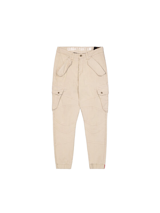 Alpha Industries Alpha Industries Spodnie cargo Combat Pant Beżowy Lyon Tapered Fit
