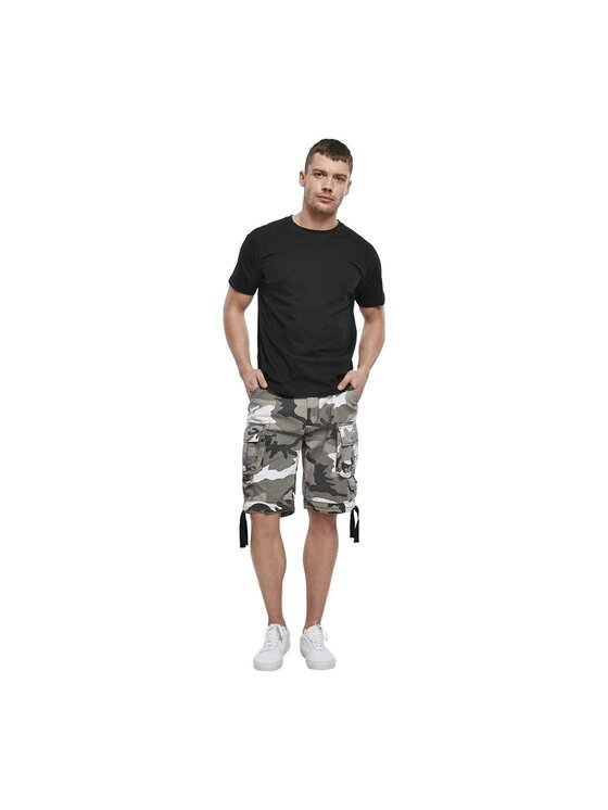 Brandit Brandit Szorty materiałowe 2001.15.6XL Szary Regular Fit