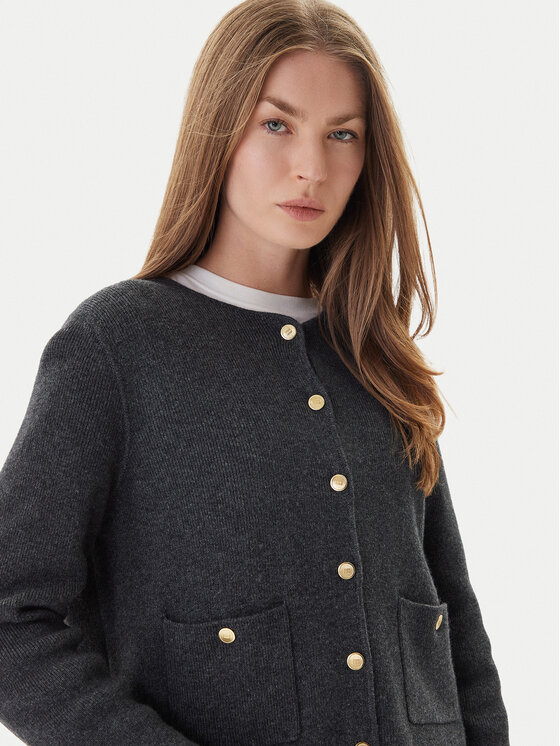 Tommy Hilfiger Tommy Hilfiger Кардиган WW0WW46441 Сірий Regular Fit