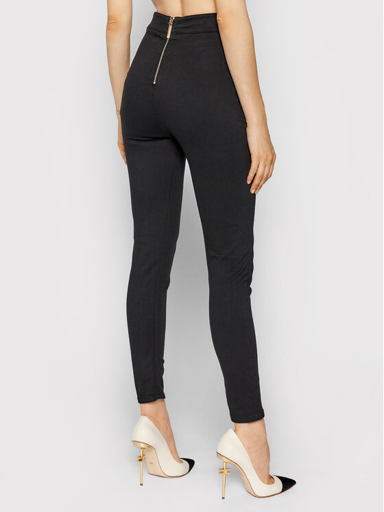 Elisabetta Franchi Džinsinės tamprės PJ-15S-16E2-V240 Juoda Skinny Fit •  Modivo.lt