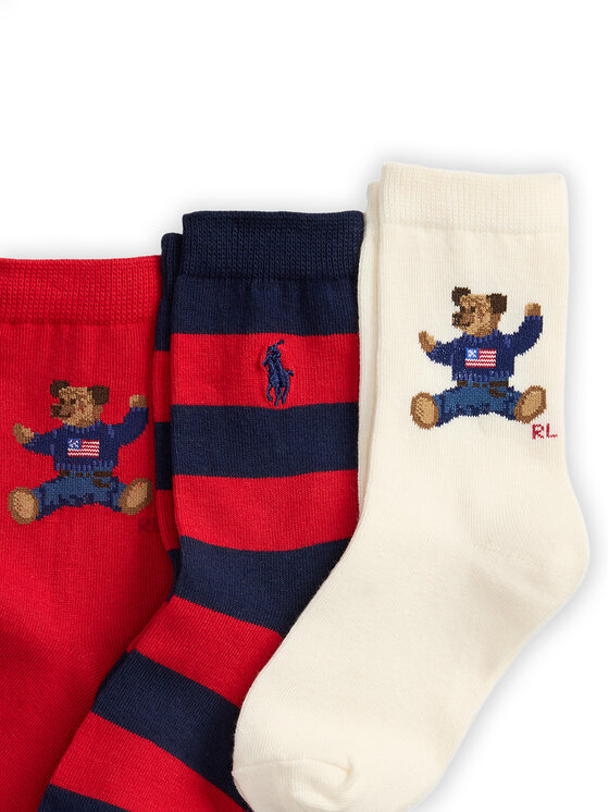 Polo Ralph Lauren Polo Ralph Lauren 3er-Set hohe Kindersocken 447P03263001 Bunt