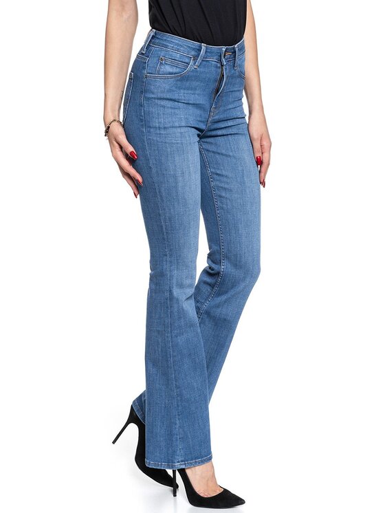 Lee Lee Jeansy BREESE Niebieski Loose Fit