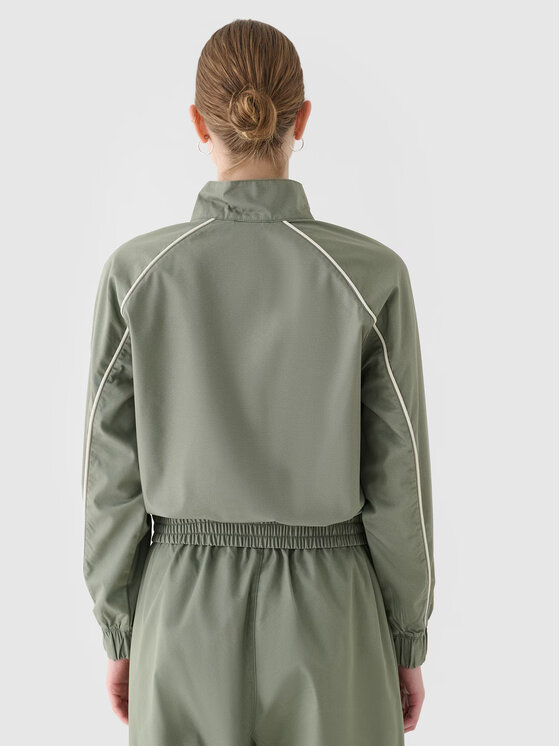 4F 4F Prechodná bunda 4FRSS24TTJAF0886-44S Zelená Oversize