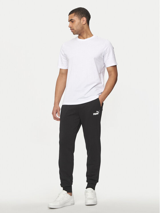 Puma Puma Teplákové nohavice Ess Logo 586716 Čierna Regular Fit