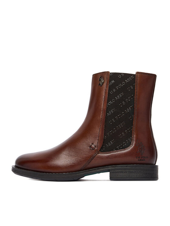 U.S. Polo Assn. U.S. Polo Assn. Μποτάκια CEO-INGRID002W/EL1 Καφέ