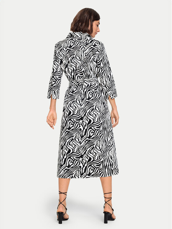 Olsen Olsen Haljina košulja 13001750 Crna Regular Fit
