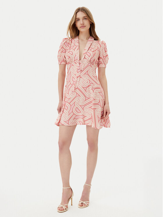 Silvian Heach Silvian Heach Sukienka letnia Lapug GPP25364VE Różowy Regular Fit