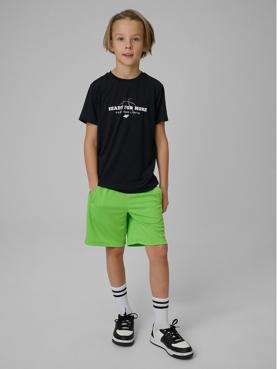 4F 4F Pantaloncini sportivi 4FJRSS26TFSHM1693-45S Verde Regular Fit