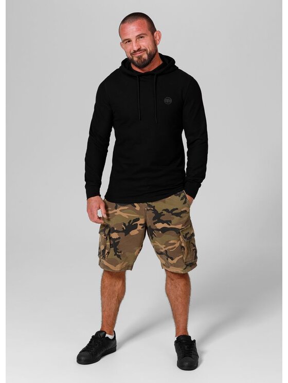 PITBULL PITBULL Bluza Pique Rockey Czarny Regular Fit