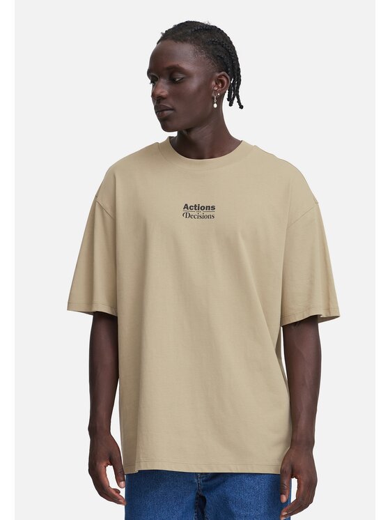 Blend Blend T-shirt 20717787-161315 Beige Regular Fit