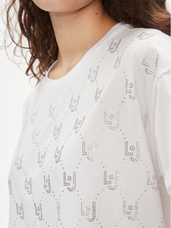 Liu Jo Liu Jo T-Shirt MA4326 J5904 Bílá Relaxed Fit